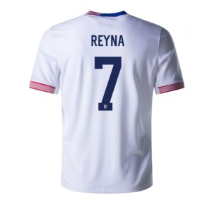 Fotbalové Dres Spojené Státy Giovanni Reyna #7 Domácí Oblečení Copa America 2024 Krátký Rukáv
